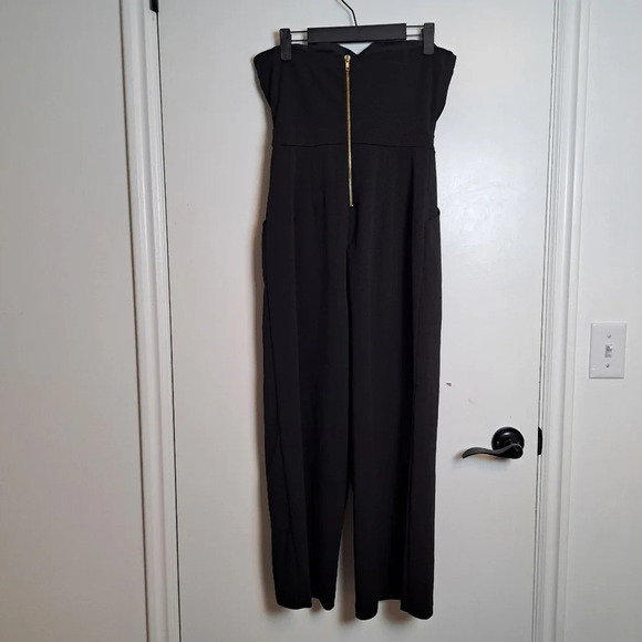Love Nickie Lew Black Sleeveless Sweetheart Neckline Jumpsuit Pantsuit Size 5 - Picture 5 of 7